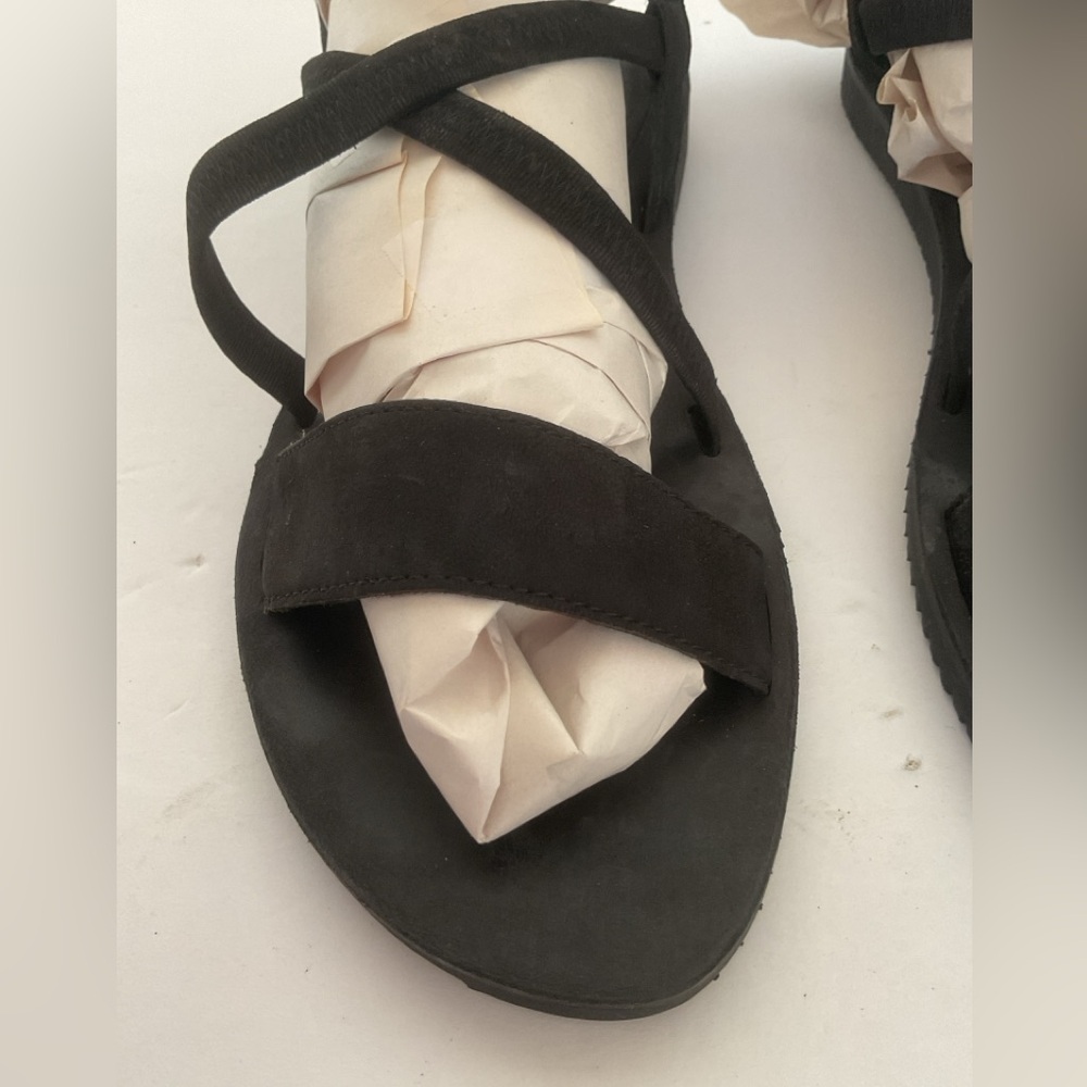 Eileen Fisher Black leather Sandals size 8.5 - Picture 8 of 10